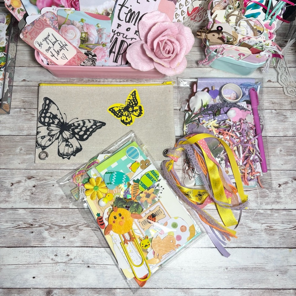 Spring Easter Junk Journal Kit & Planner Decor Supplies Scrapbook Lot Ephemera